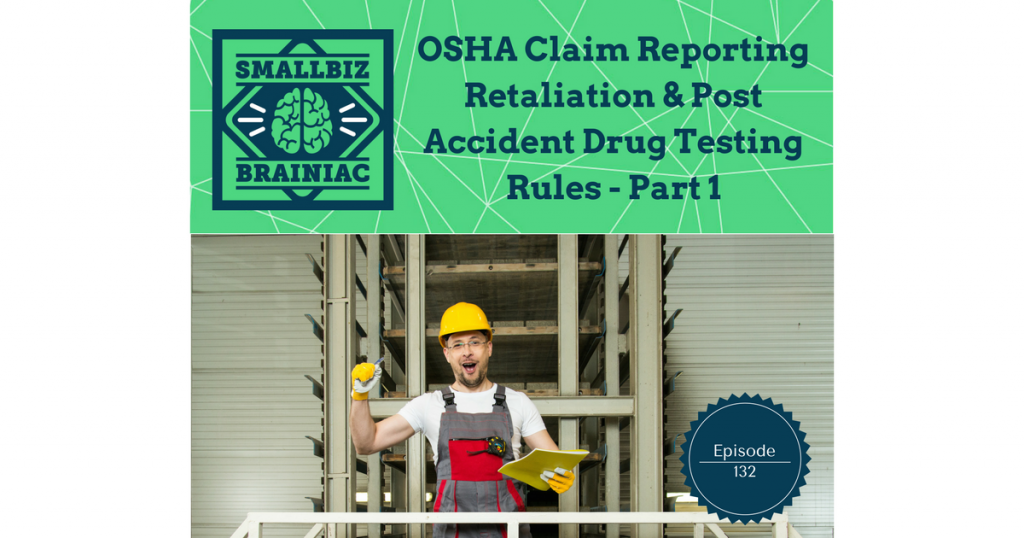 Effective January 1, 2017, OSHA’s new Recordkeeping rule took effect. There are two main parts to the new rule. I told you about the Recording and Reporting part in episode 89 on December 6, 2016,